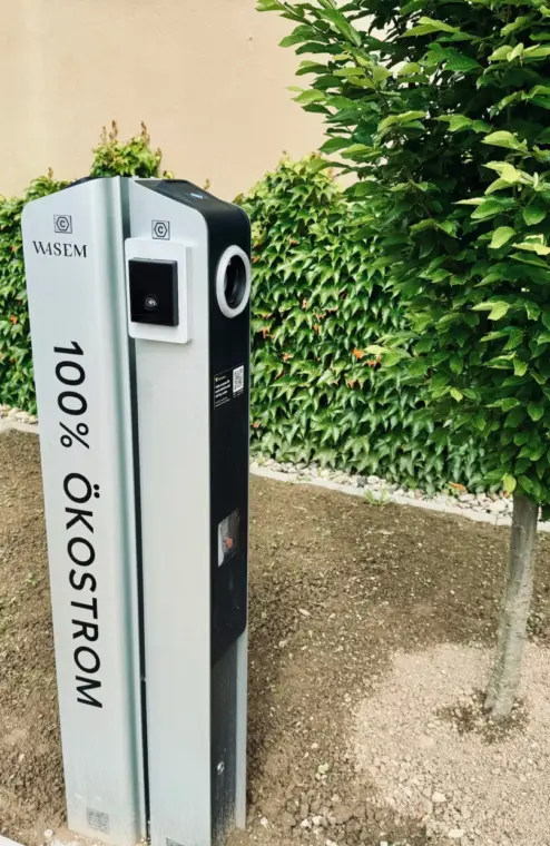 E-Ladesäule am Wasem Kloster Engelthal in Ingelheim am Rhein