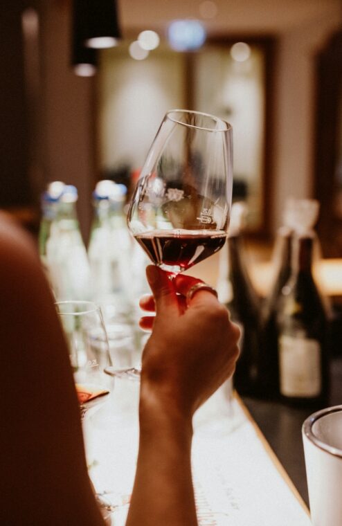 Hausgemachte Weinbegleitung zur Feier